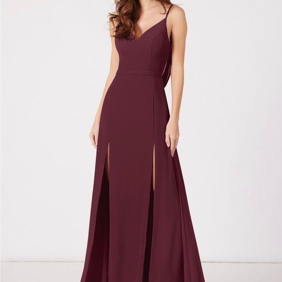 Azazie Dresses & Skirts - Azazie Candice Bridesmaid Dress in Cabernet Size A4.